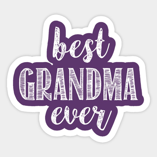 Best Grandma Ever Sticker by misdememeor